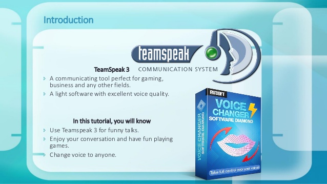 Teamspeak 3 voice changers